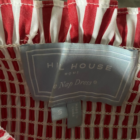 Hill House Red and White Striped Smocked Dress - Picture 2 of 2